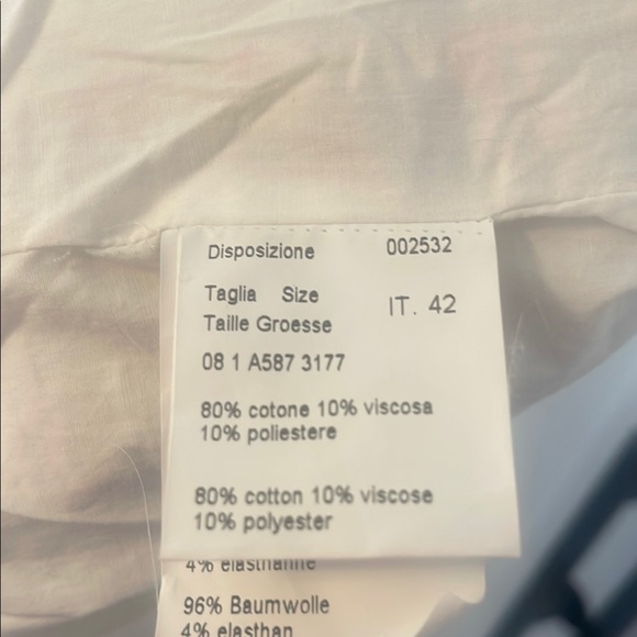 Piazza Sempione Orange and Pink Sleeveless V-Neck A-Line Midi Dress - Picture 3 of 7